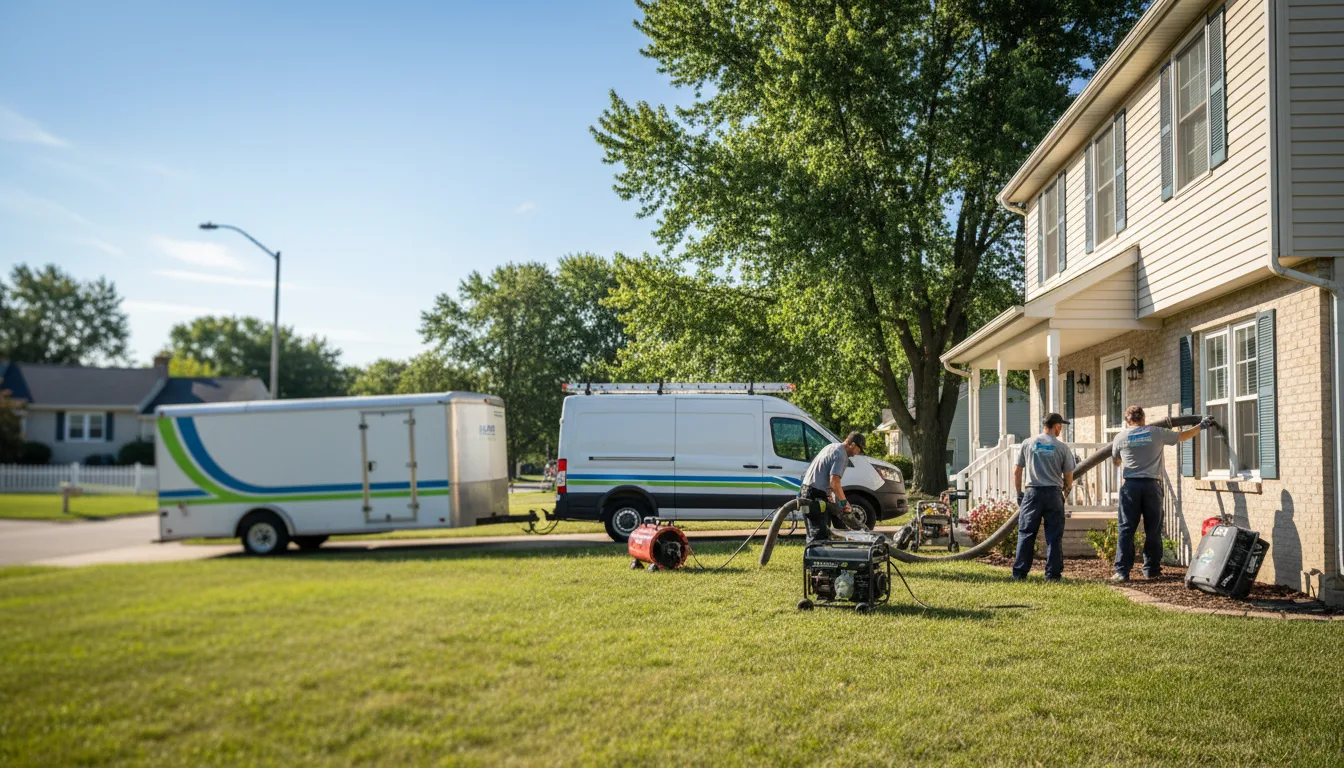 Flooded Basement Restoration And Cleanup With Repair in Pleasant Lake, MI near me